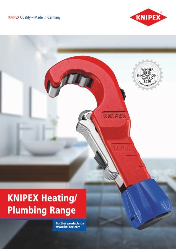 KNIPEX Heating and Plumbing Range catalog cover