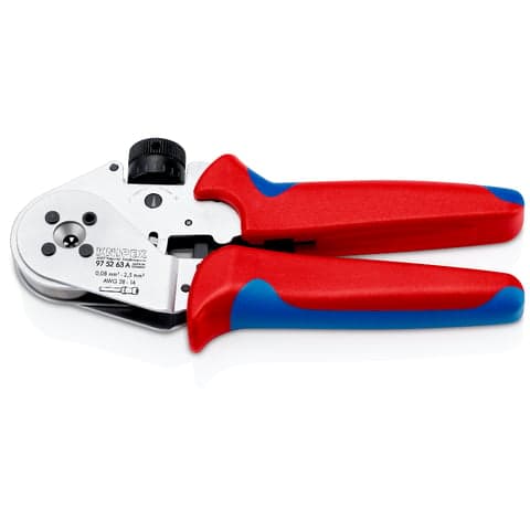 Four-Mandrel Crimping Pliers for turned contacts