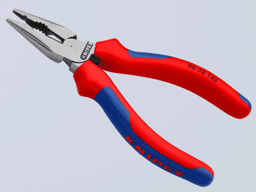 Pliers with multi-component sleeves are gentler on the hands. This ergonomic design doubles the contact area between the handles and the hand. This significantly reduces the risk of blistering or pressure points. They are particularly recommended for frequent use and when great manual force is used.
