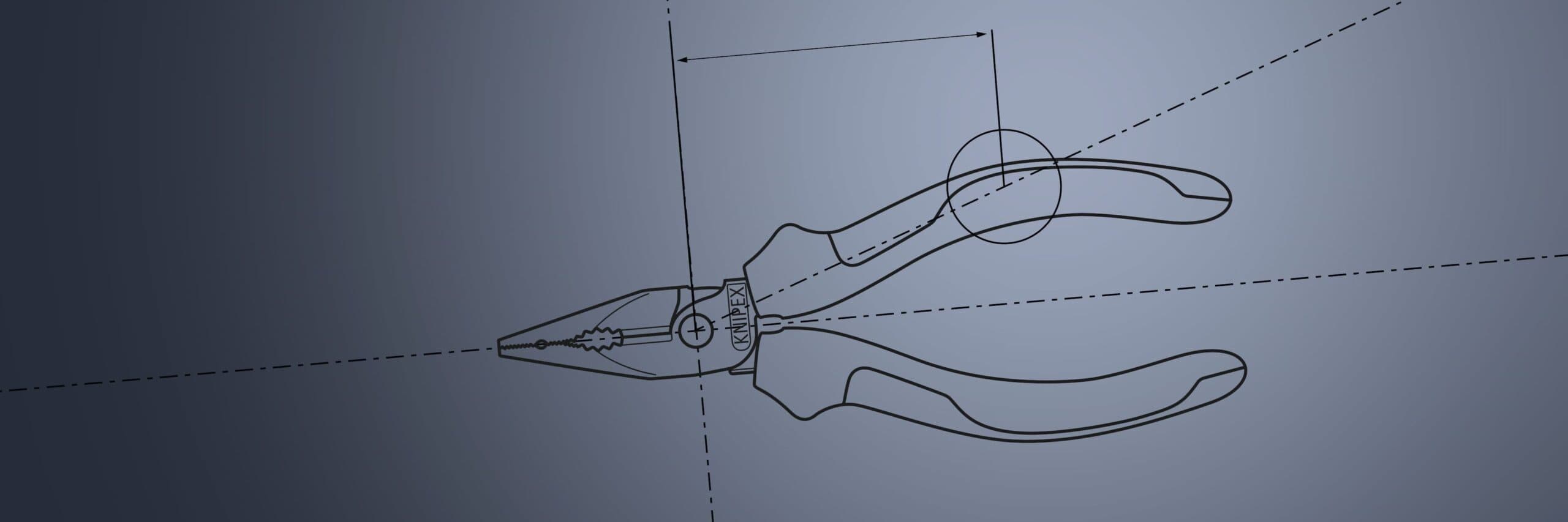 Layout of pliers