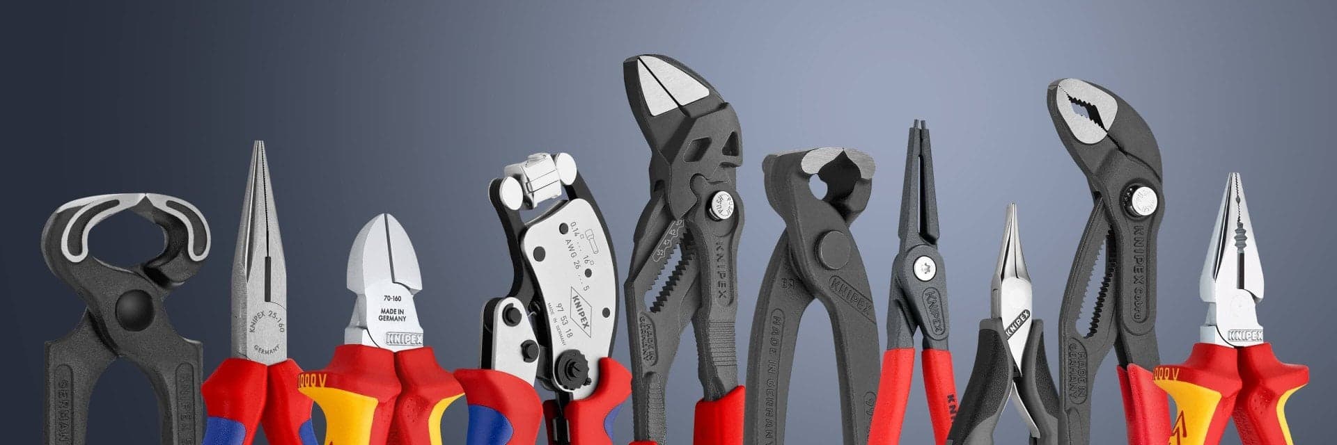 A selection of KNIPEX pliers and cutters