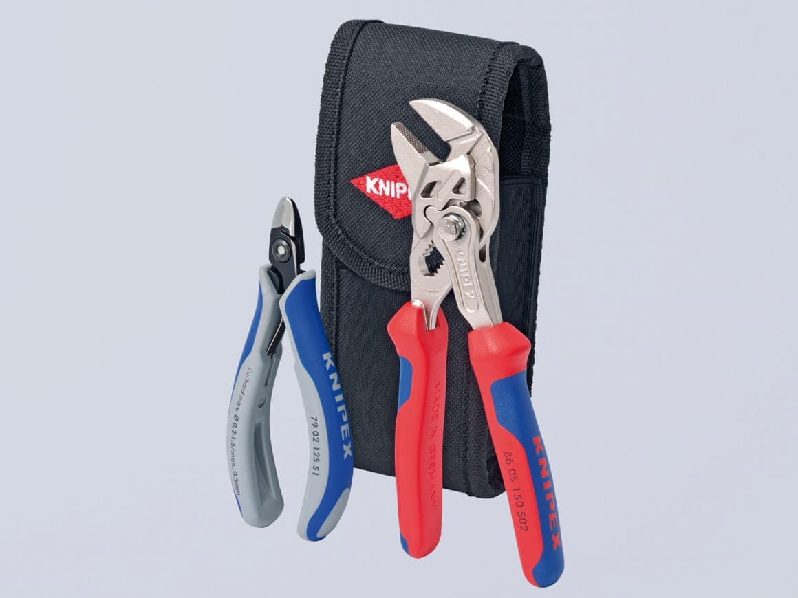 KNIPEX electronics diagonal cutter and pliers wrench cable tie set